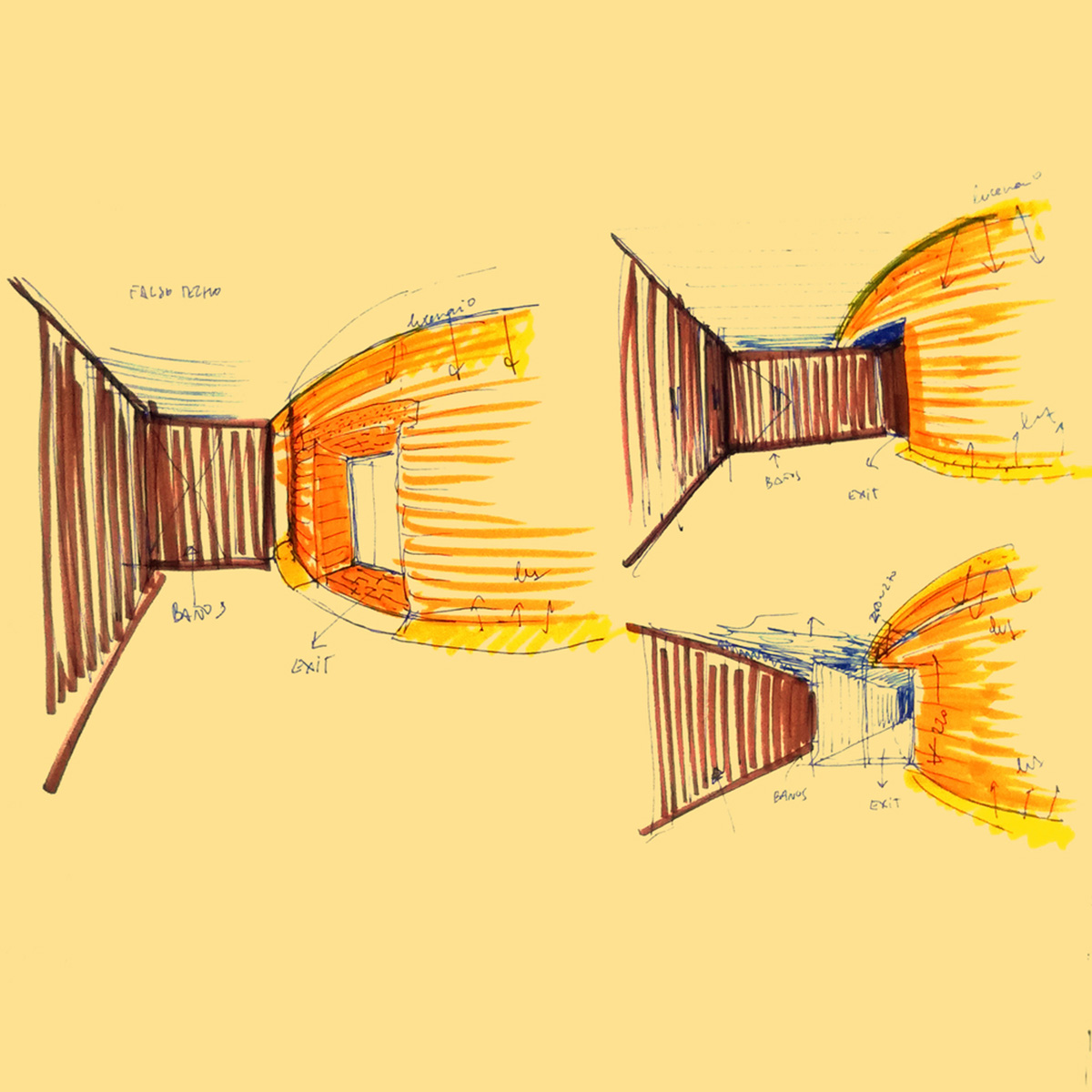 Aigua de Vilajuïga restored with vaulted bricks and exposed concrete bringing light into the space