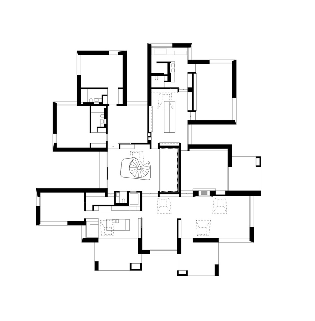 Think Architecture creates seamless transition for houses set in harmony with its natural surrounding