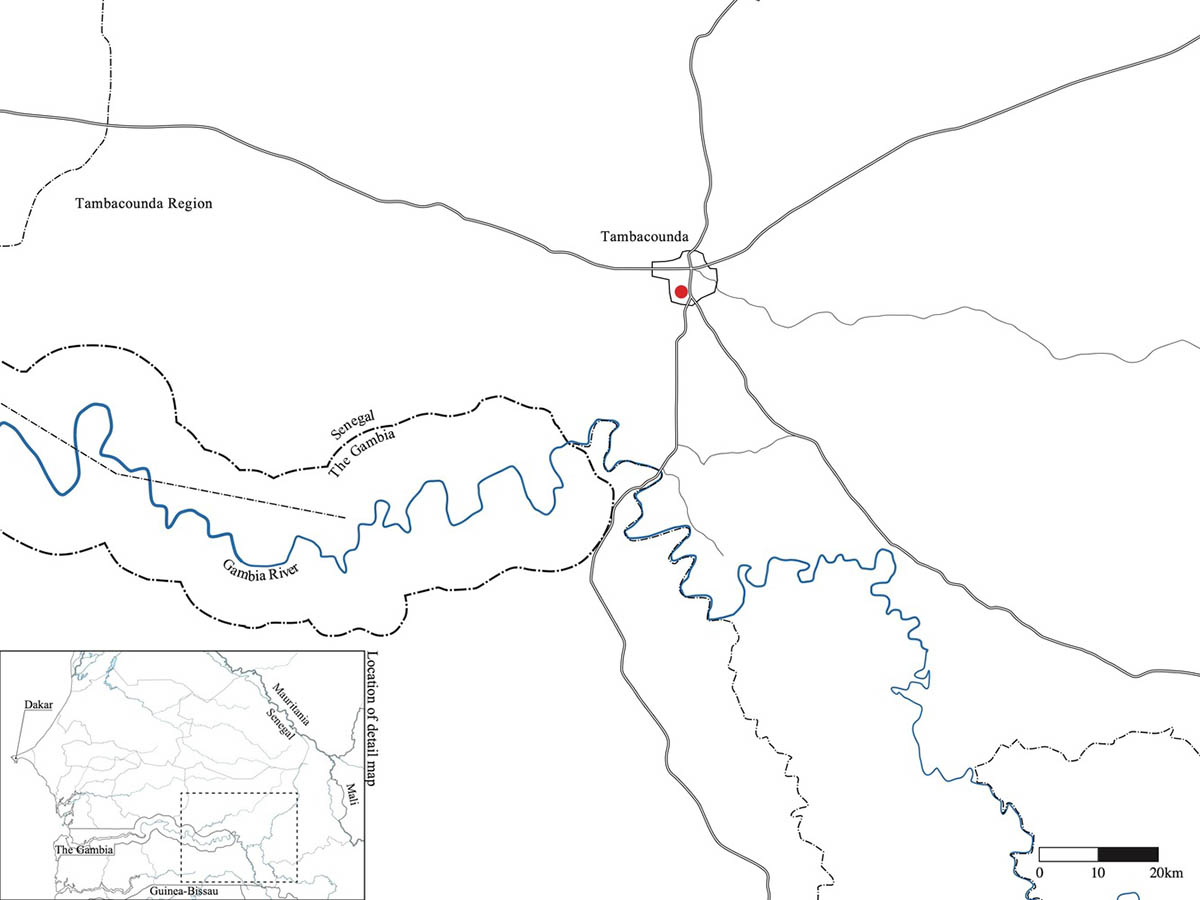 Manuel Herz Architects built curvilinear hospital with lattice-like brickwork in rural Senegal