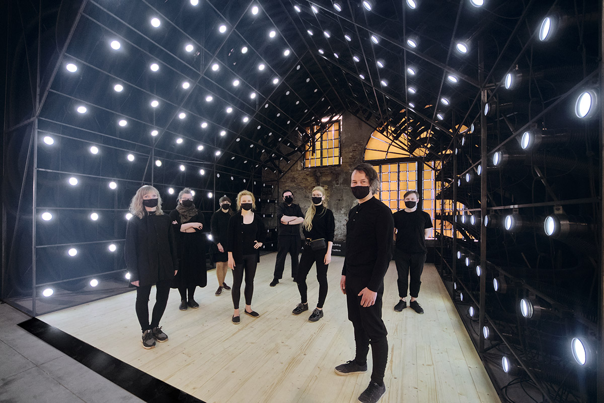 Latvia installs a web of pipes that explore contradictory nature of our relationship with technology