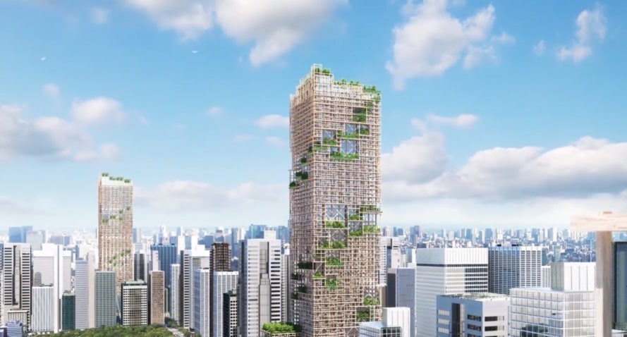 Plans released for world's tallest timber tower in Tokyo
