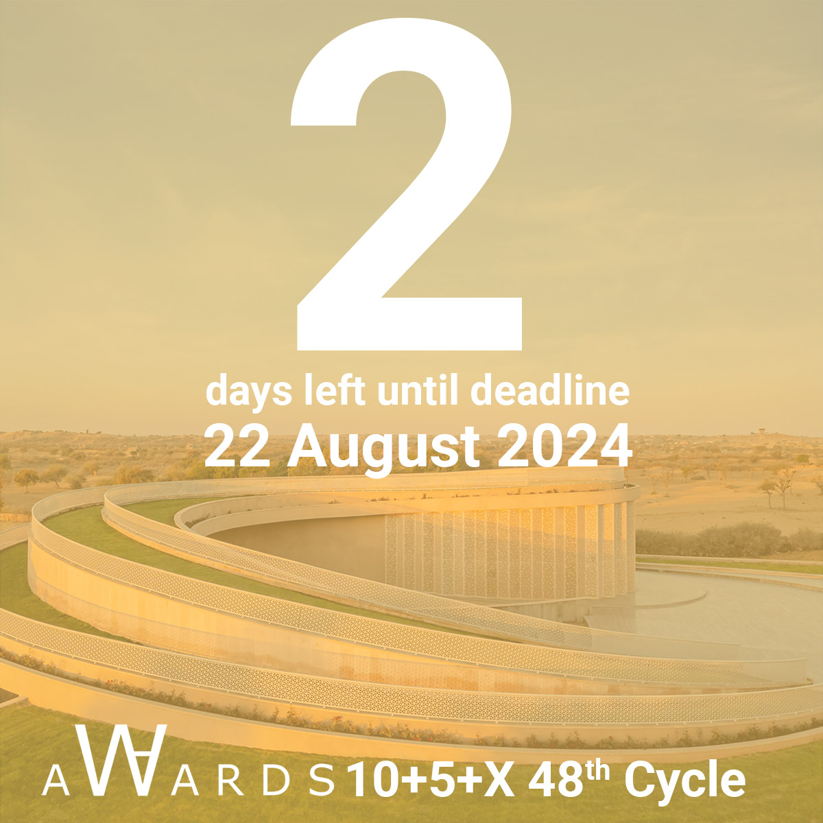 2 days left to enter WA Awards 48th Cycle