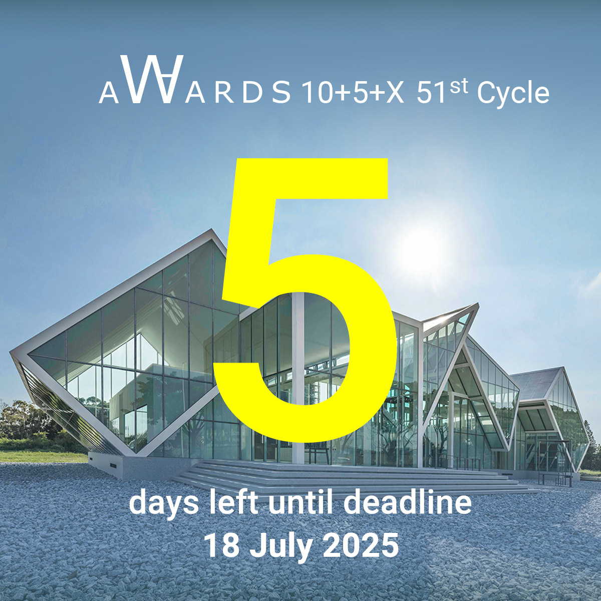 There are only 5 days left to enter WA Awards 51st Cycle!