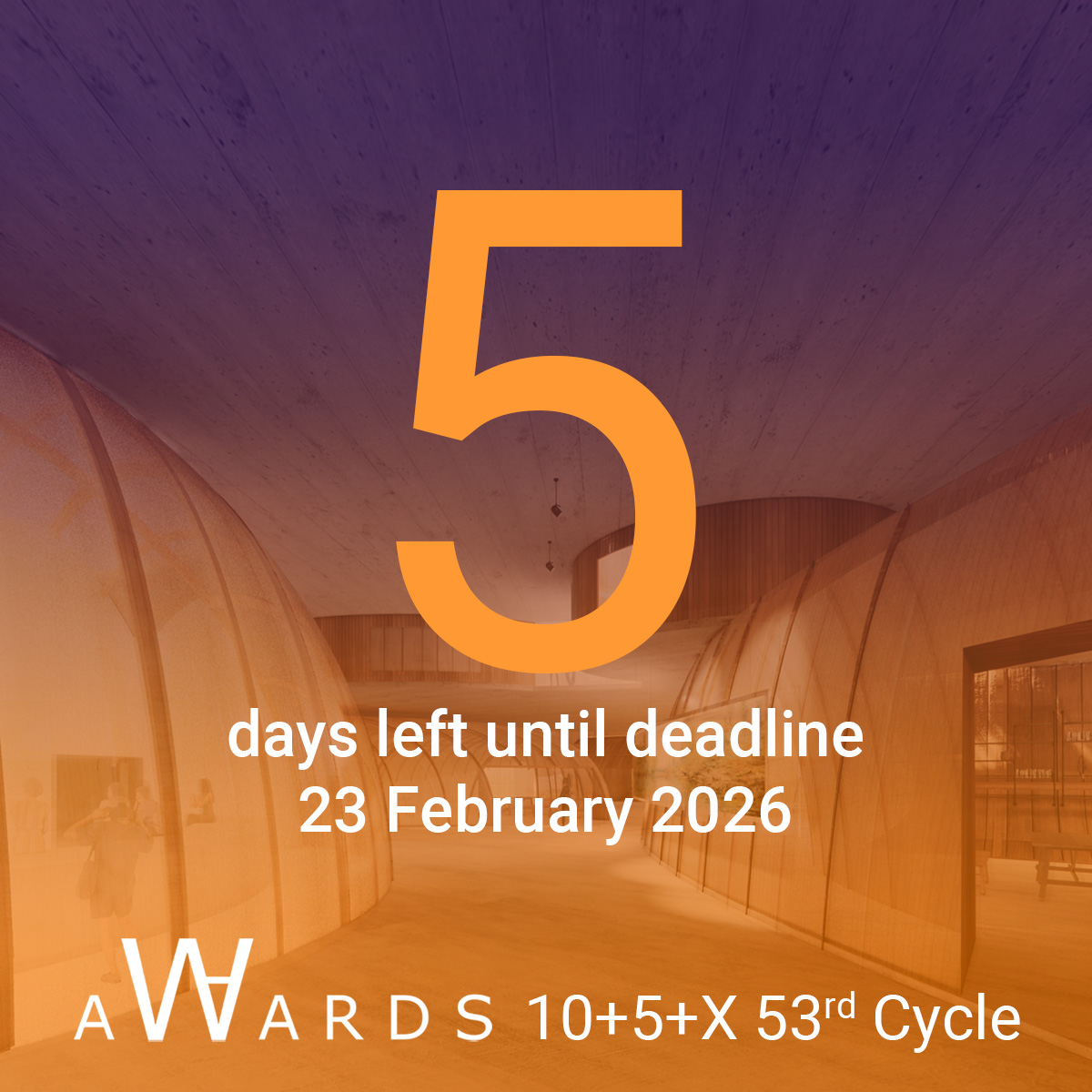 5 giorni rimasti per candidarsi ai WA Awards 53° ciclo