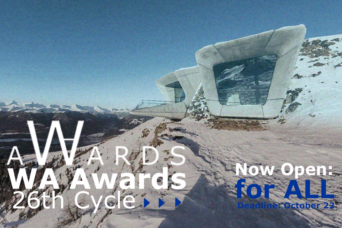 Entry deadline extended to the World Architecture Community Awards 26th Cycle