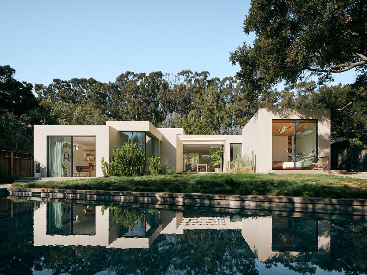 Rustic Canyon designed by Walker Workshop features light-filled and creamy interiors in Los Angeles