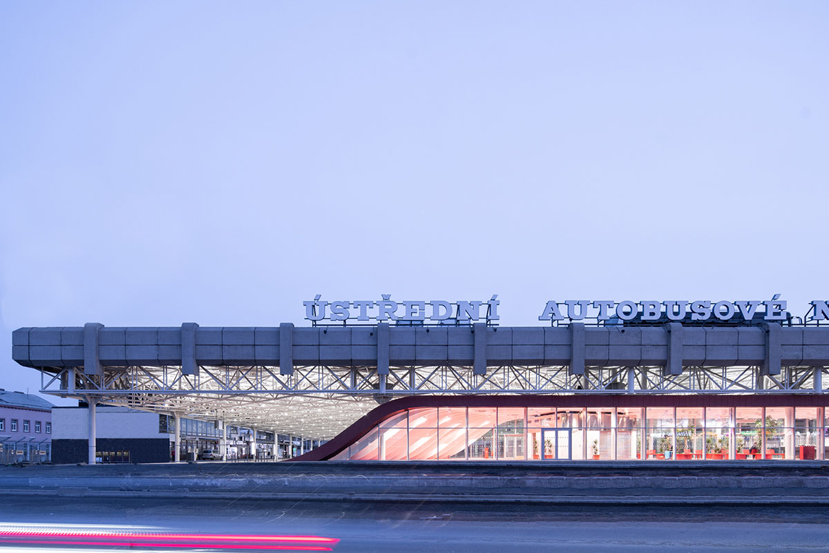 CHYBIK + KRISTOF completes renovation of brutalist Zvonarka Central Bus Terminal in Brno