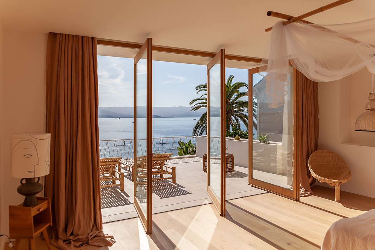 Amelia Tavella Architectes completes holiday home with unobstructed views on Corsica coastline