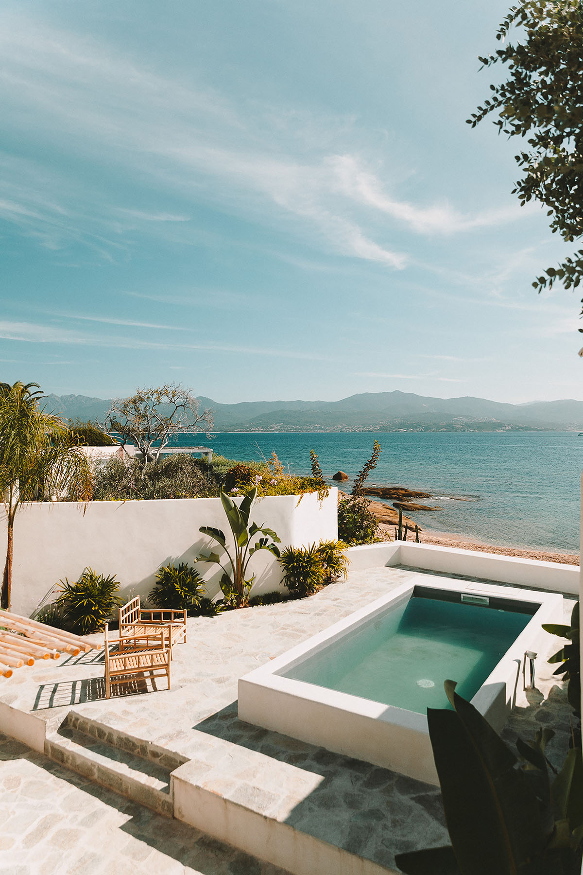 Amelia Tavella Architectes completes holiday home with unobstructed views on Corsica coastline