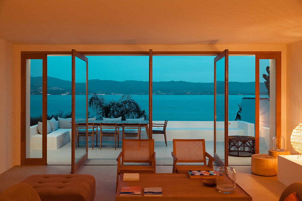 Amelia Tavella Architectes completes holiday home with unobstructed views on Corsica coastline