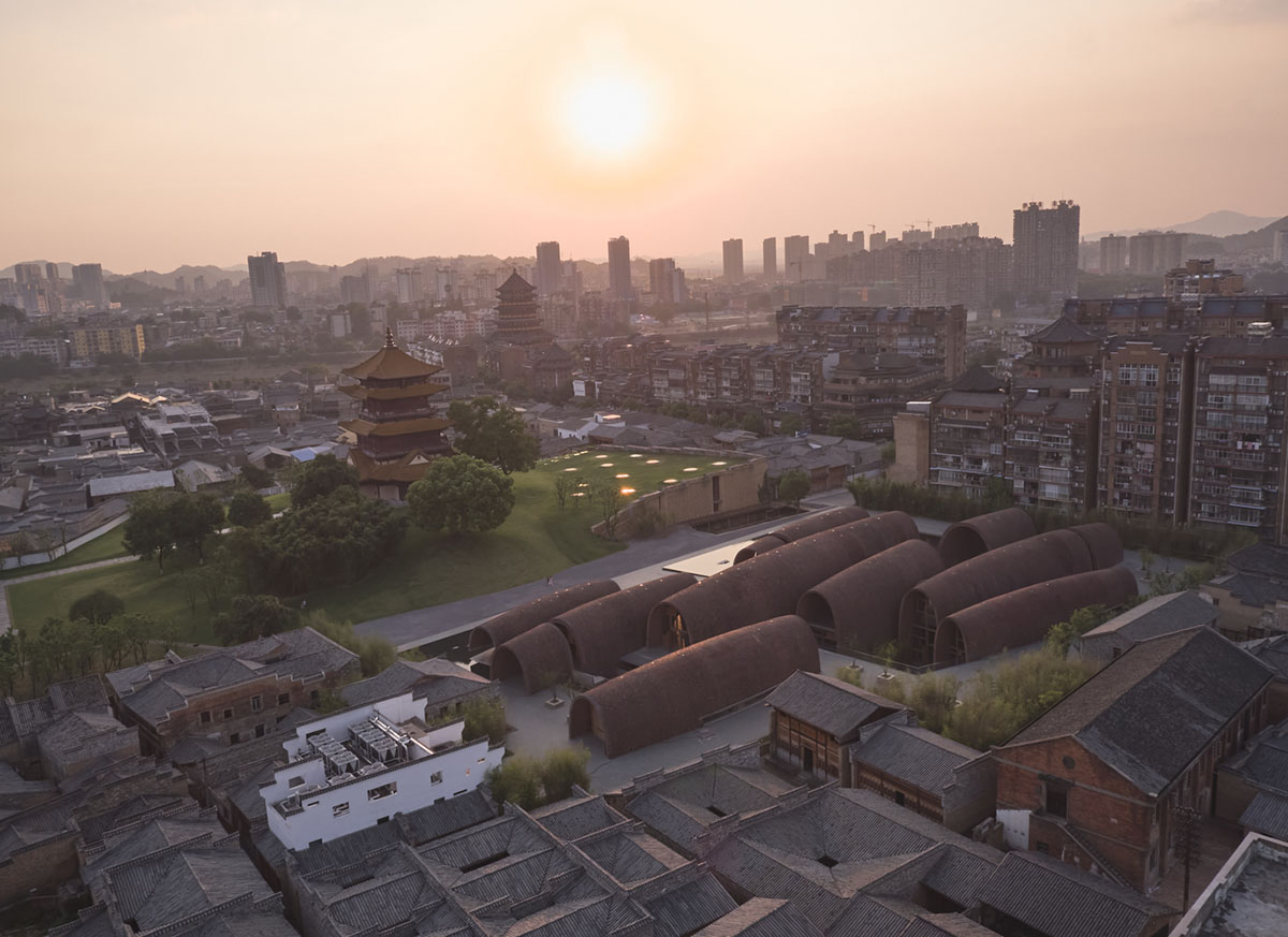 Studio Zhu-Pei designs giant vaults from recycled old kiln bricks to form Jingdezhen Kiln Museum