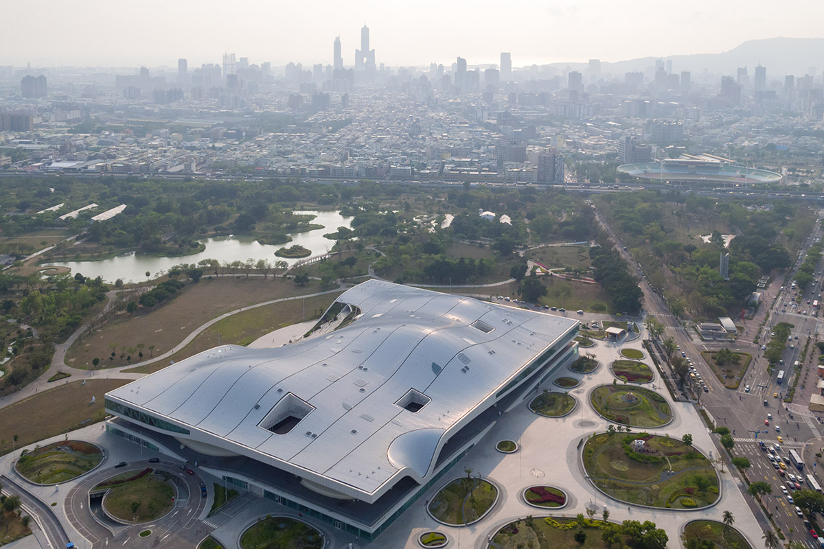 Mecanoo's porous Performing Art Centre is set to open in October in Taiwan