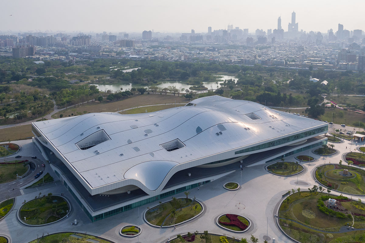 Mecanoo's porous Performing Art Centre is set to open in October in Taiwan