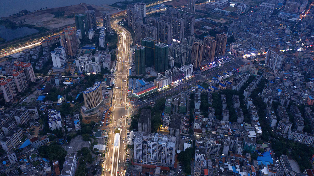 Penda China completes madeleine-shaped portal for Haikou Wenming East Road Tunnel in China