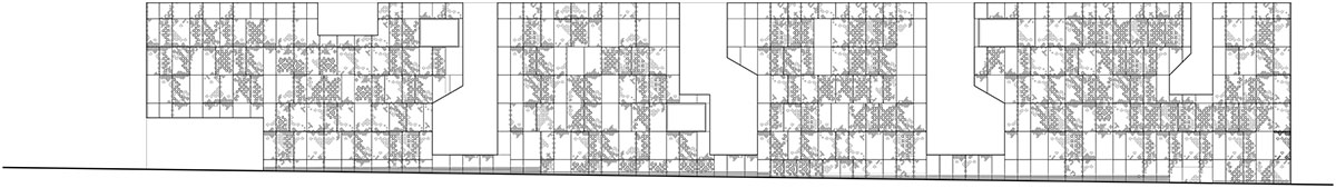 Mecanoo envisions Palace of Justice in Cordoba with cutouts and porous walls