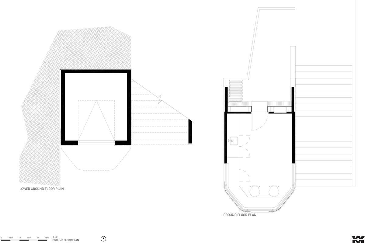 Wood Marsh completes surf club with timber rounded corners echoing ocean and eroded dunes