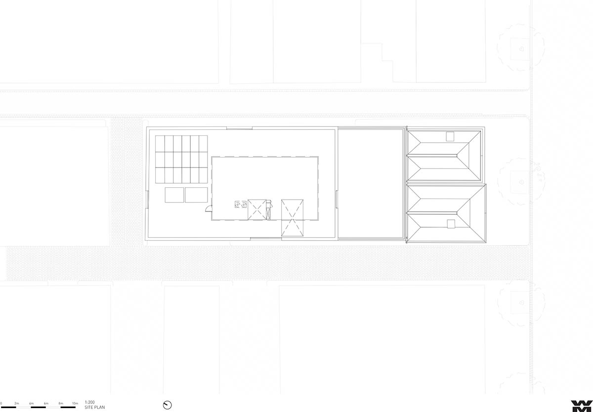 Piccolo House by Wood Marsh features coloured reflective glass elements in South Melbourne