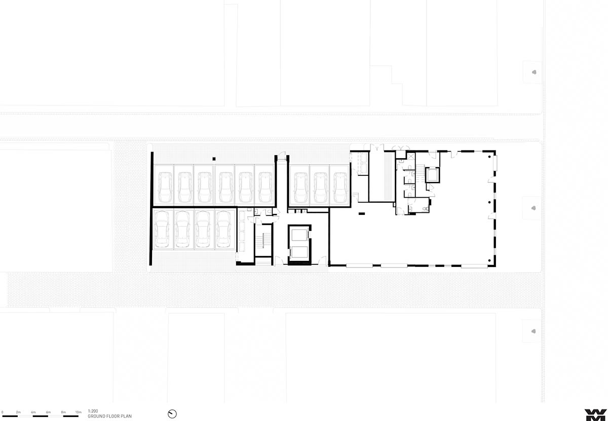 Piccolo House by Wood Marsh features coloured reflective glass elements in South Melbourne