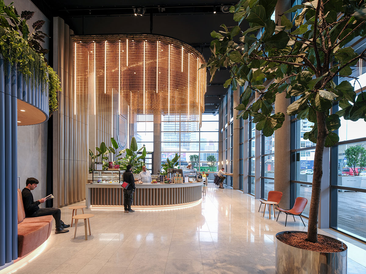 Mecanoo upgrades the ground floor of World Port Centre Rotterdam building in Rotterdam