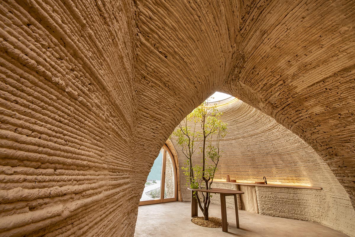 Mario Cucinella Architects and WASP built world's first 3D printed house made of local raw earth
