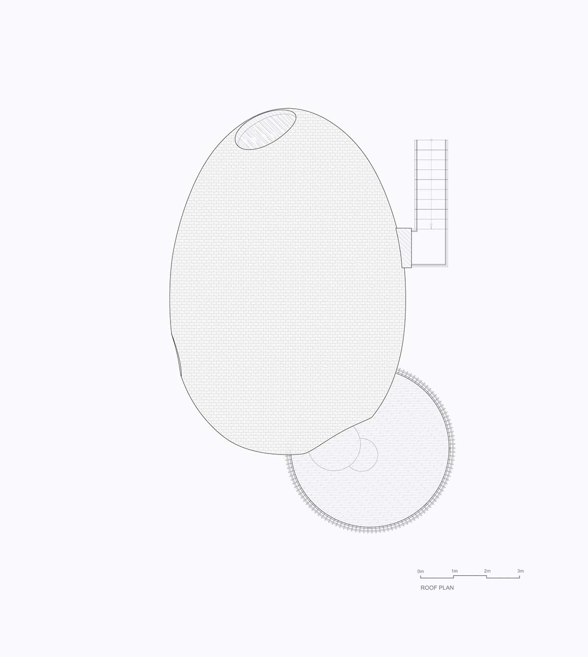 ZJJZ built The Seeds made of ellipsoidal surfaces and clad in pine shingles in Jiangxi, China