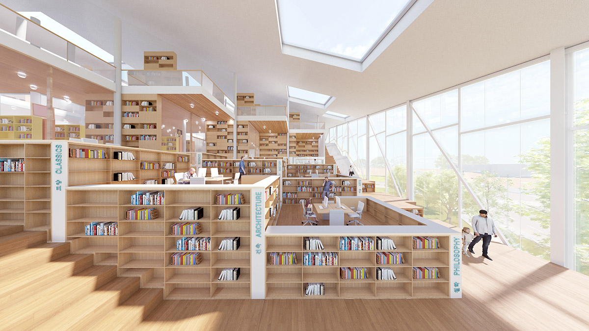 JDAP releases its competition proposal for Songdo Library Competition