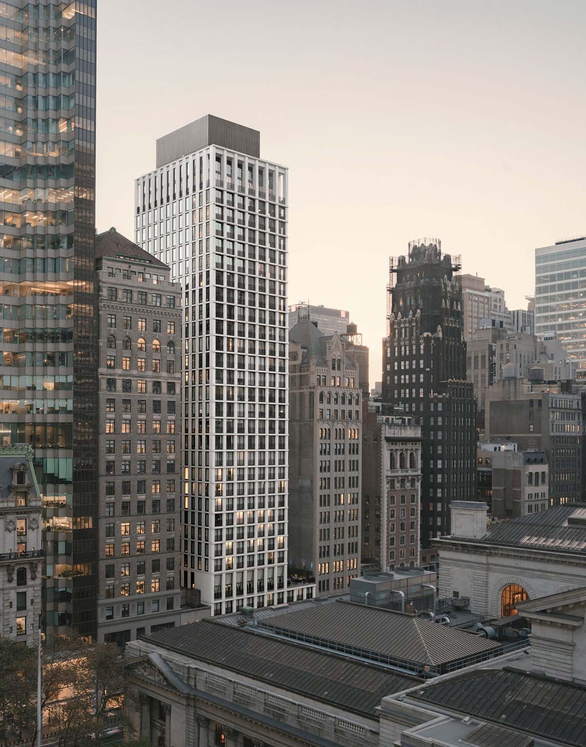 David Chipperfield Architects completes gridded concrete The Bryant tower in New York