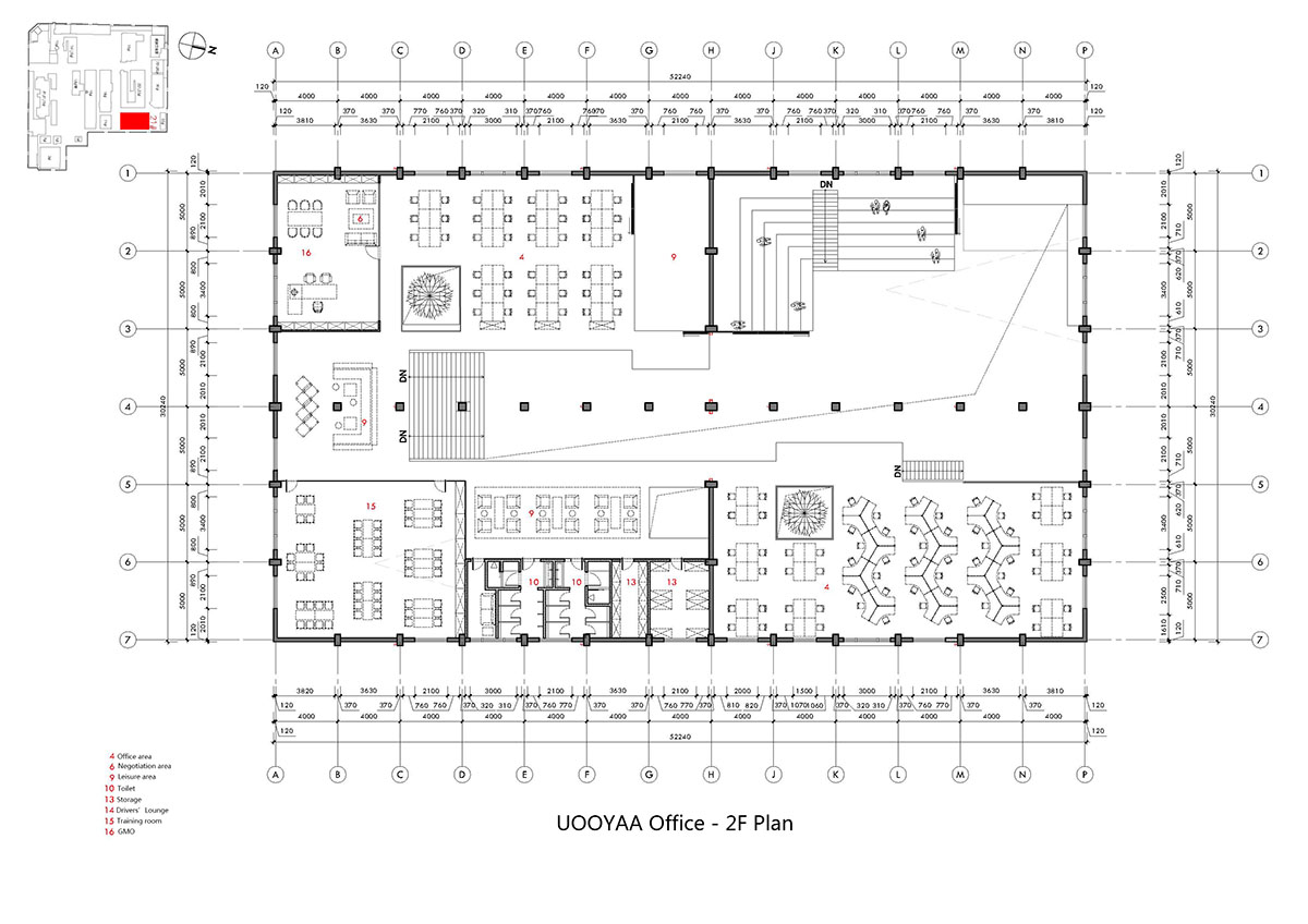 X&Collective Design adds scaffolding to create an image of an unfinished site for office space