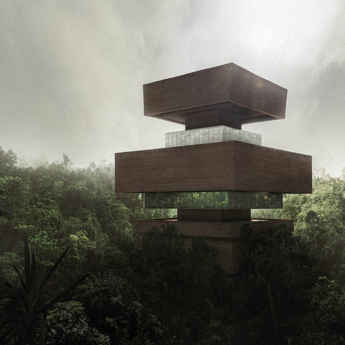Xinatli will be a stepped-pyramid-formed research museum built in the Mexican jungle