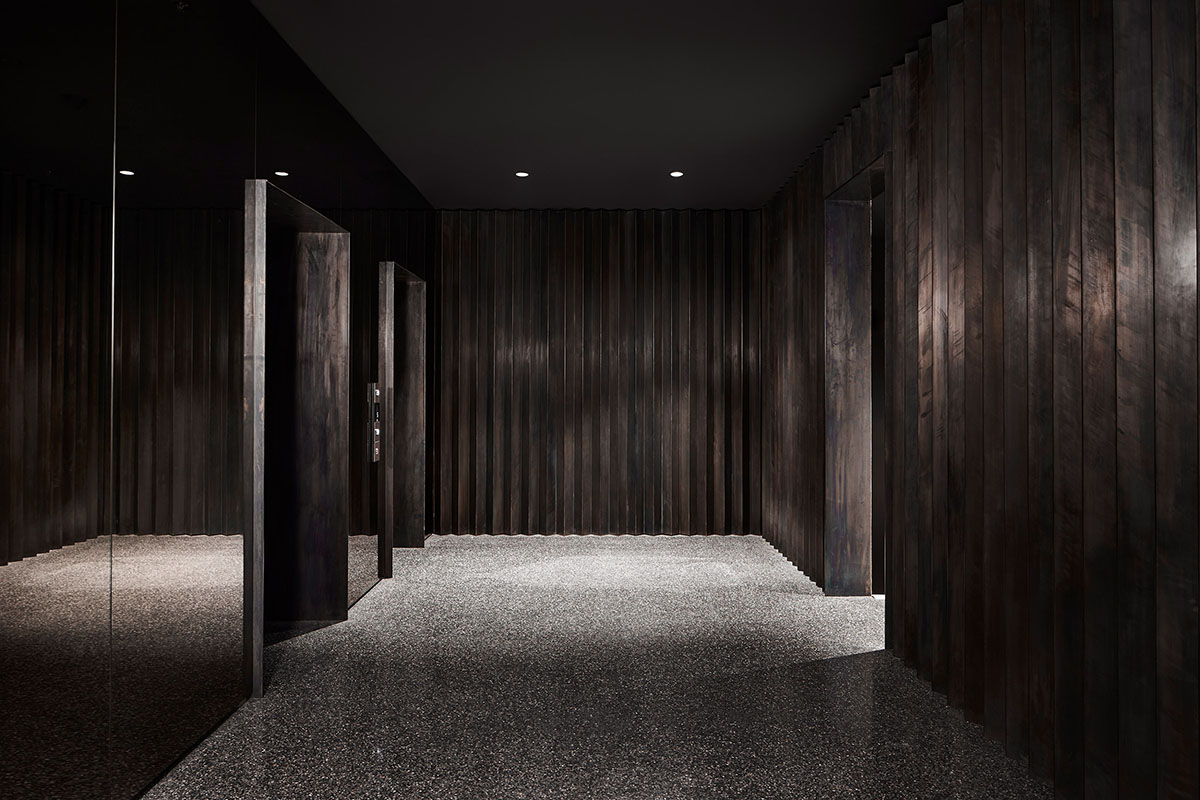 Wood Marsh's Alumuna Residences feature bronze folded mirrored glass in Australia