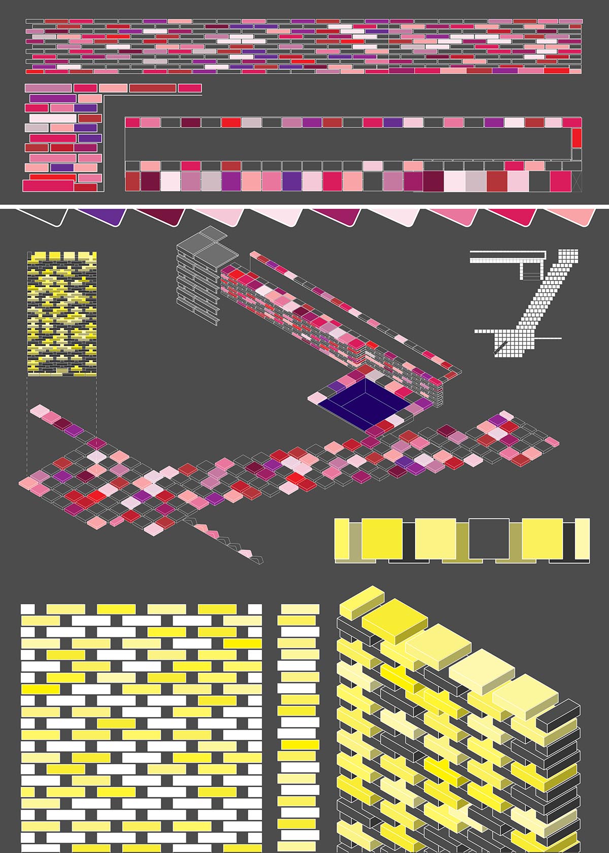 Sstudiomm built parametric brick façade for a house by using traditional on-site craft techniques