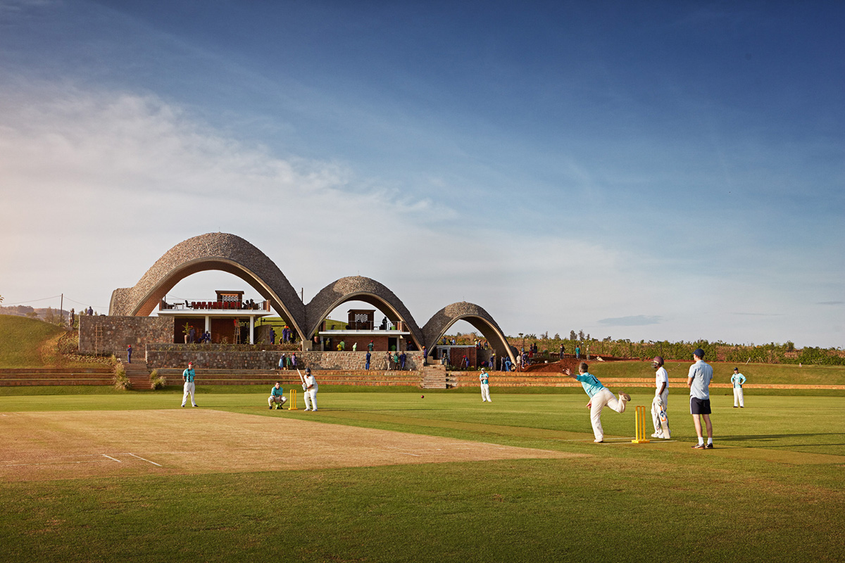 Light Earth Designs' parabolic Cricket Stadium addresses to cherished hilly topography of Rwanda