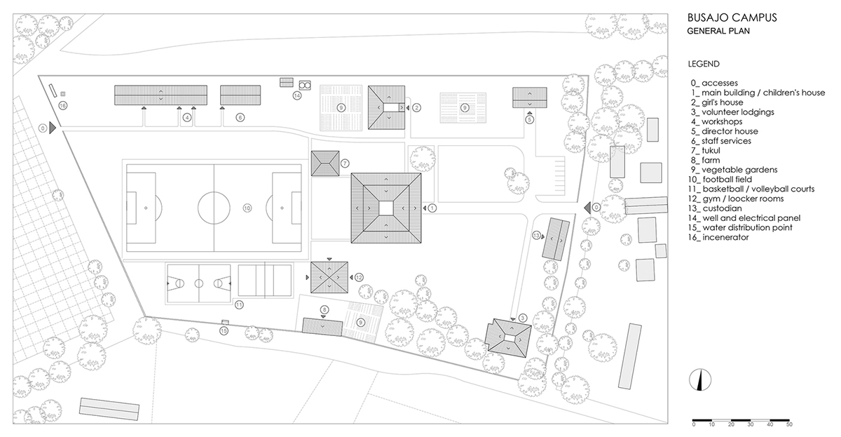 Ethiopian campus by StudioBenaim is dedicated to street children and features local elements
