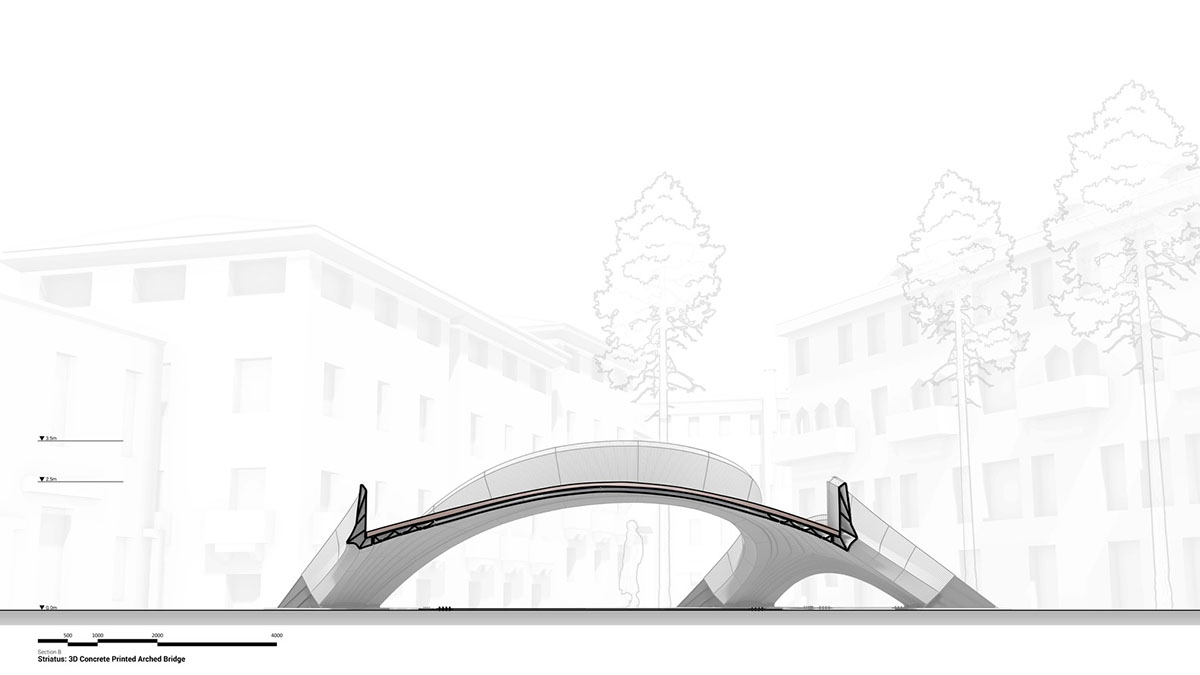 Zaha Hadid Architects and Block Research Group complete 3D-concrete-printed Striatus bridge in Venice