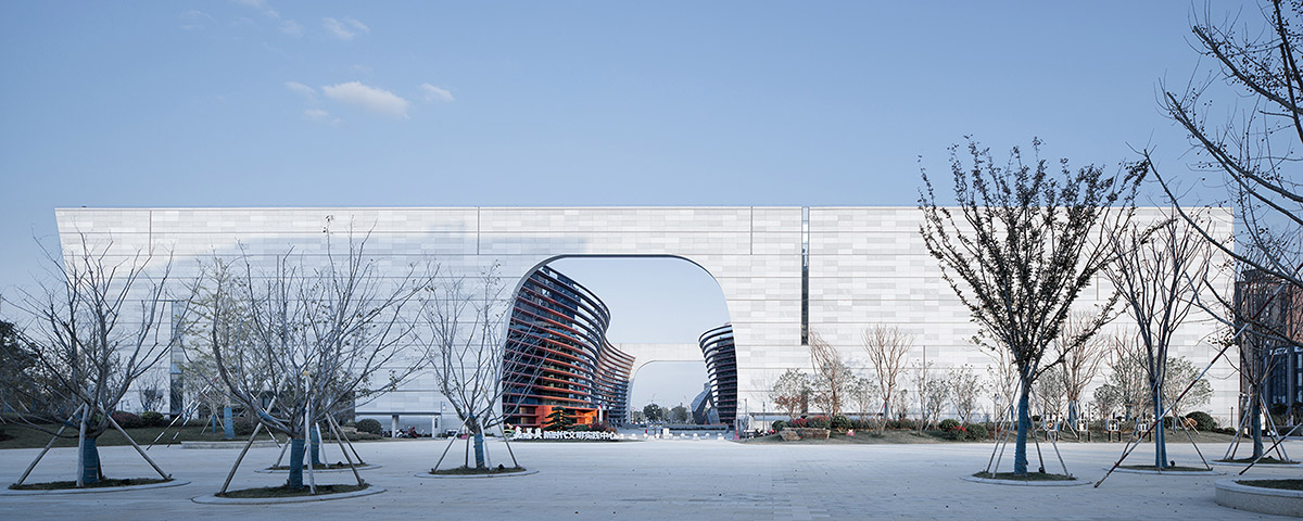UAD creates a giant void at the center of Jiashan Museum and Library in Zhejiang, China