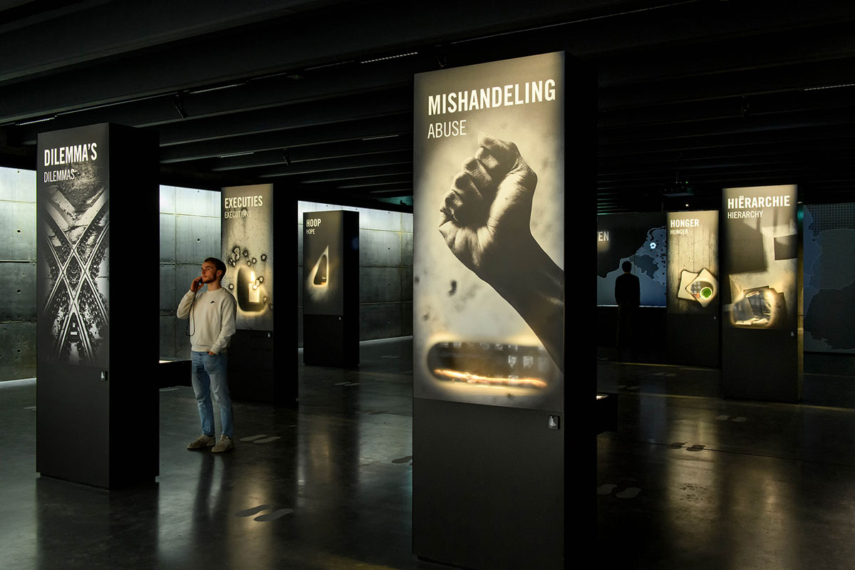 Inbo BV redesigns historic prisoner camp site with reflective pavilion and underground museum