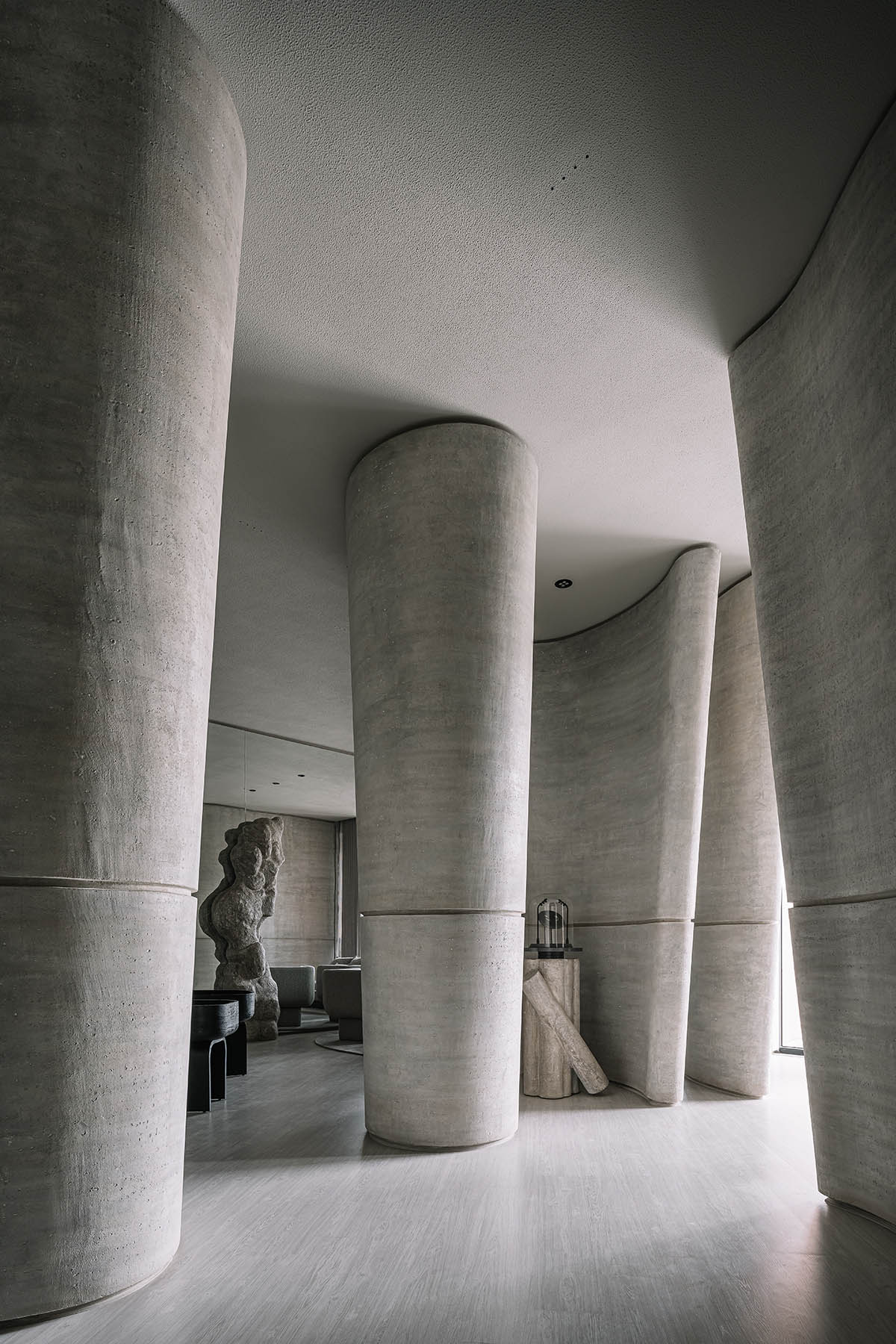 Jewellery store in India features sculpted and fluid walls that mimic nature inside