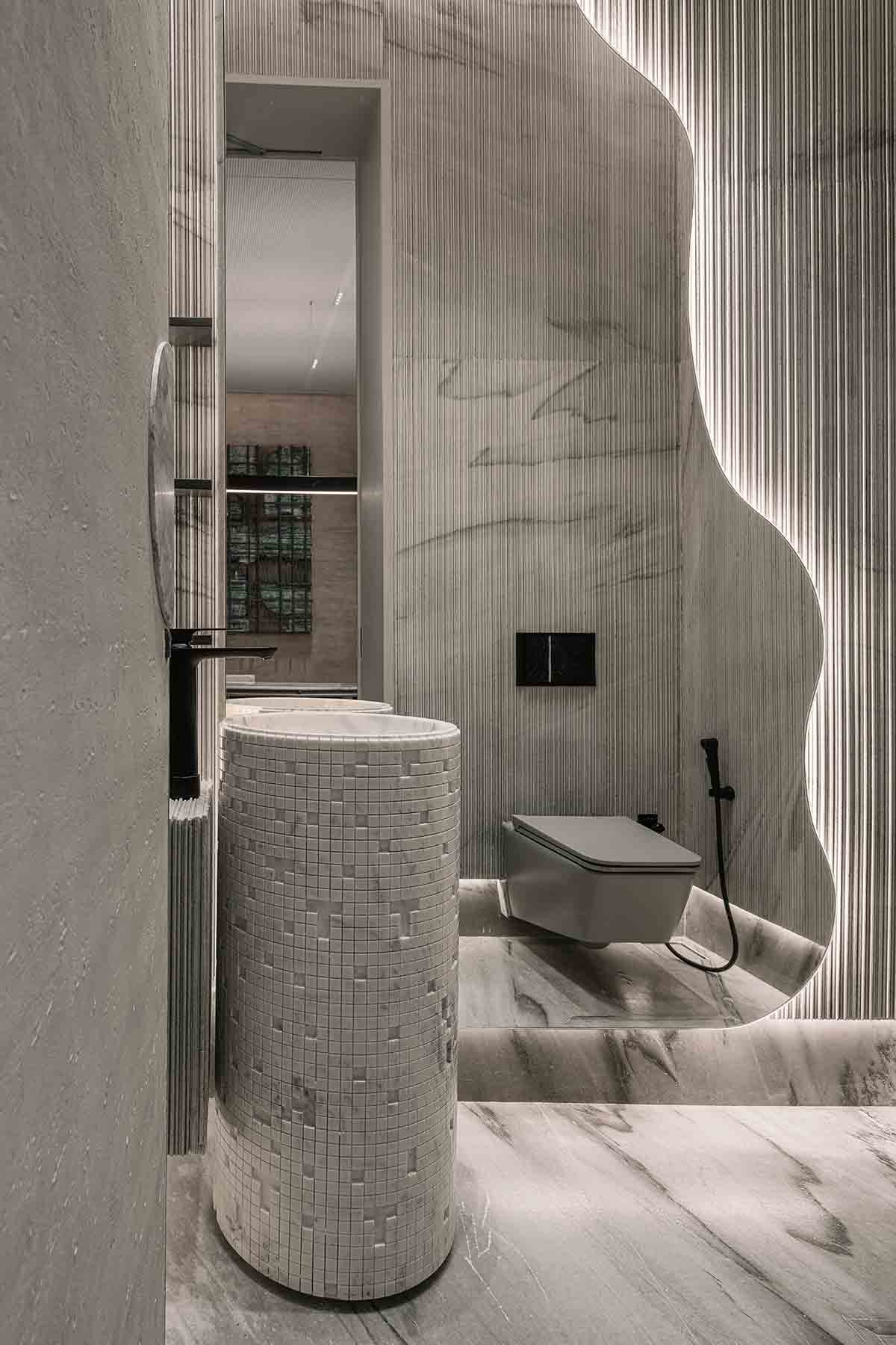 Jewellery store in India features sculpted and fluid walls that mimic nature inside