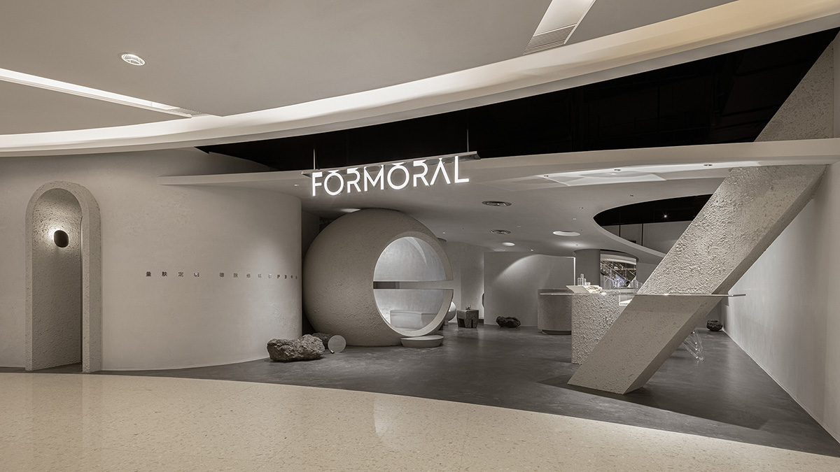 lialawlab completes retro-futuristic skincare centre in Hangzhou, China