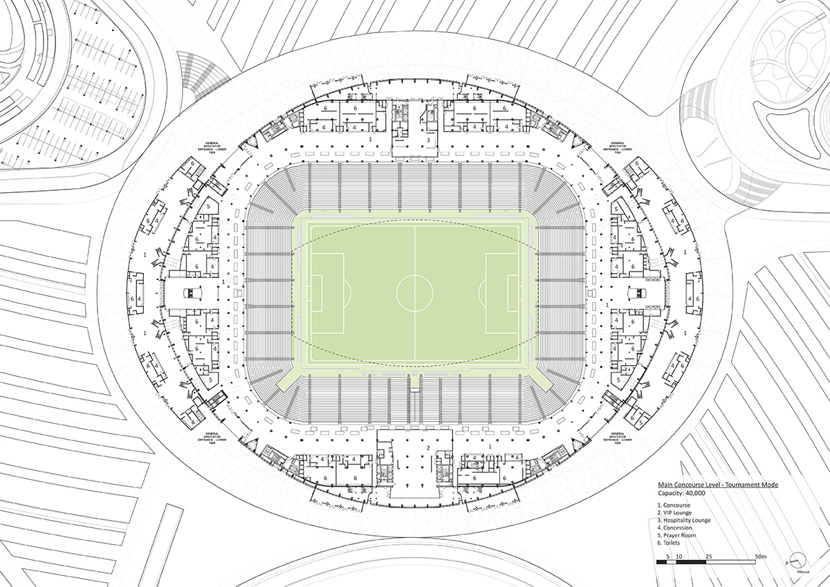 Zaha Hadid Architects' Al Janoub Stadium opens for World Cup in Qatar