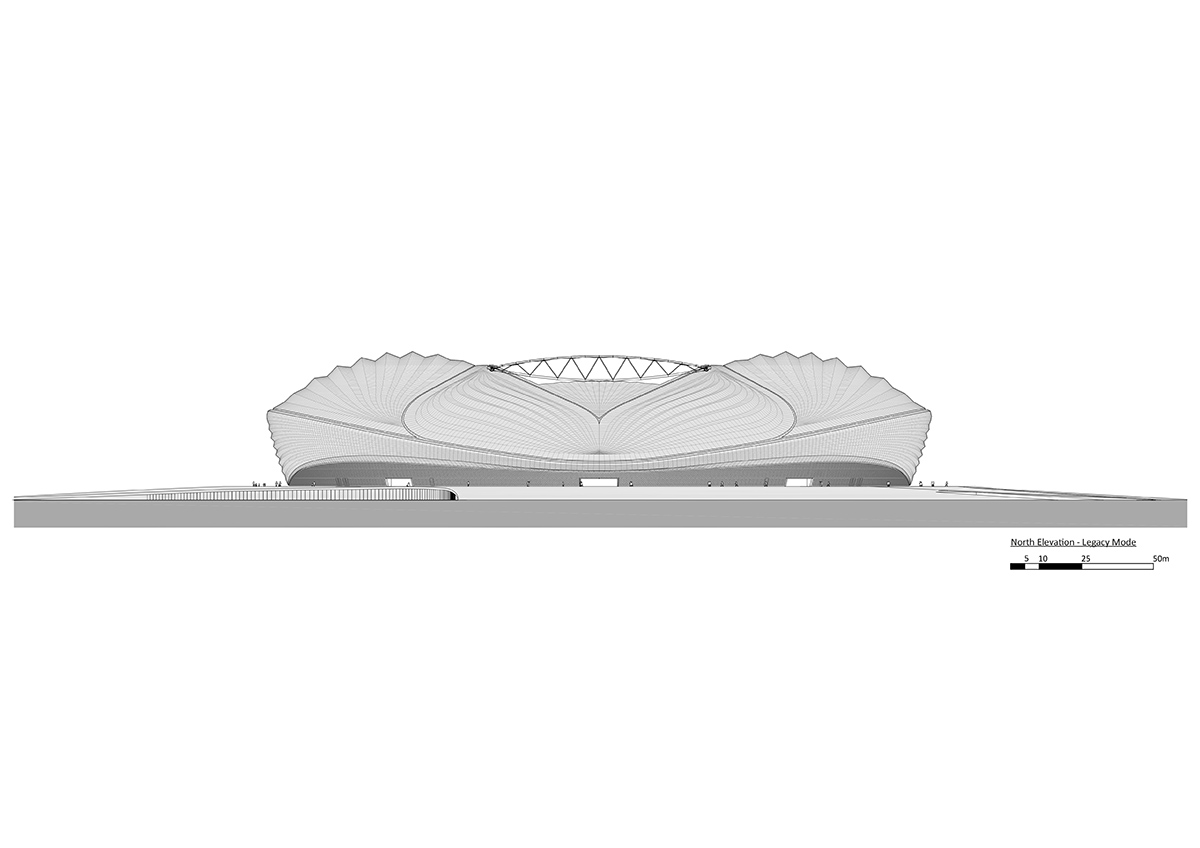 Zaha Hadid Architects' Al Janoub Stadium opens for World Cup in Qatar