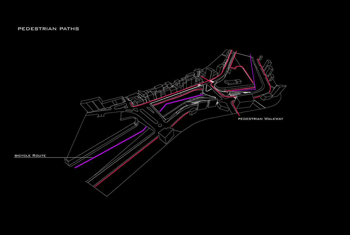 Zaha Hadid Architects designs urban park informed by fluid geometries opening the city's dry moat