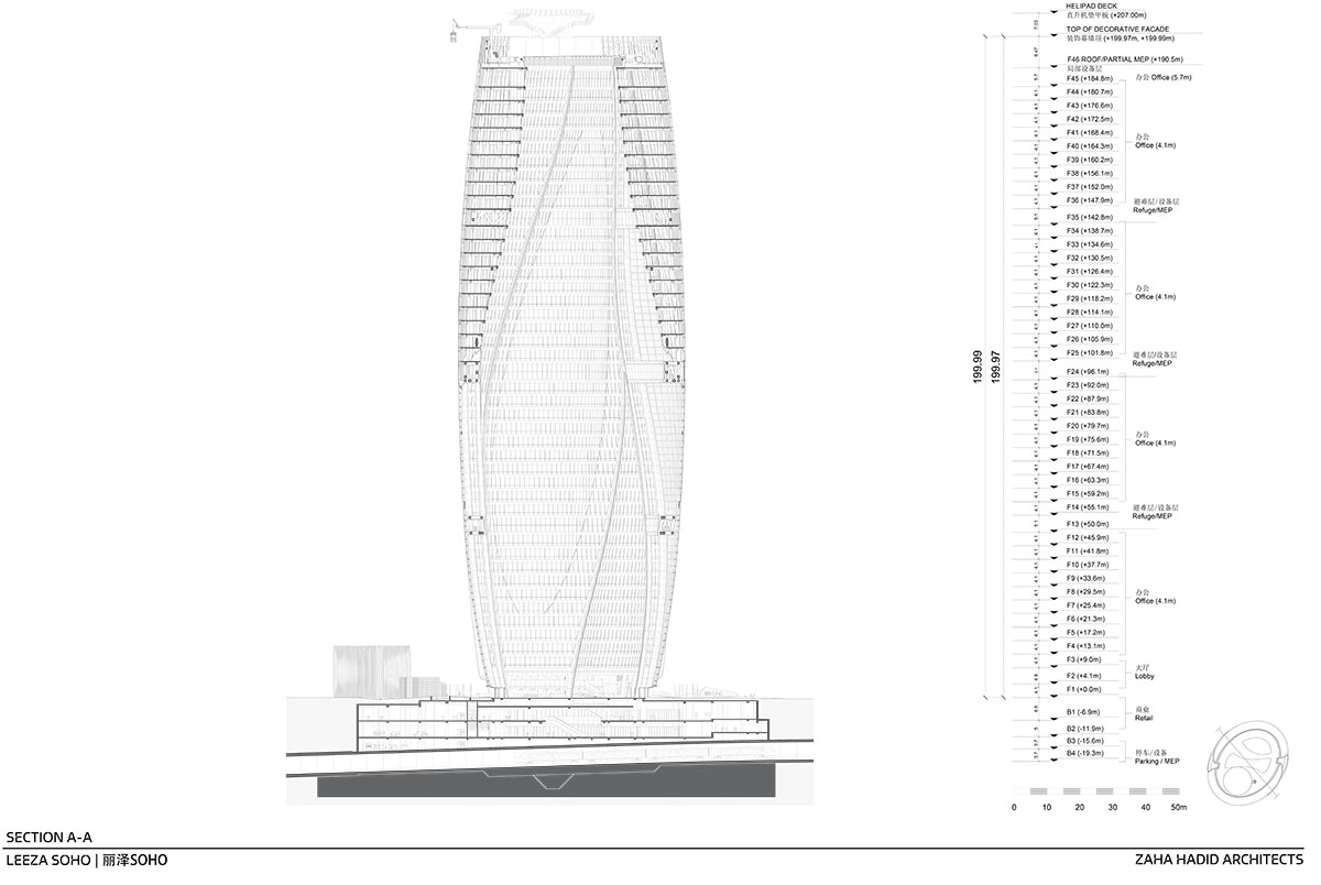 Zaha Hadid Architects completes Leeza SOHO with the world’s tallest ...