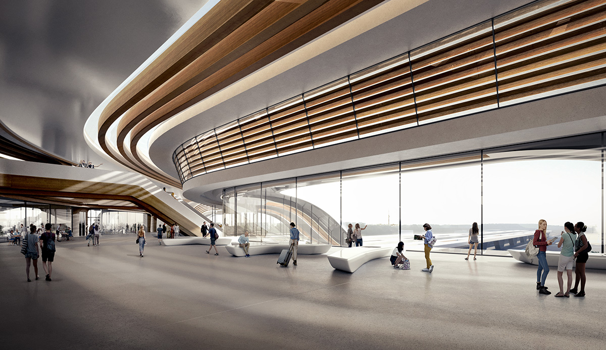 Zaha Hadid Architects And Esplan Design Tallinns New Rail Terminal