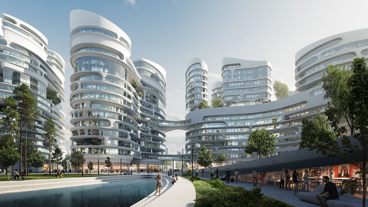 Zaha Hadid Architects releases design for smart city complex in the west of Moscow