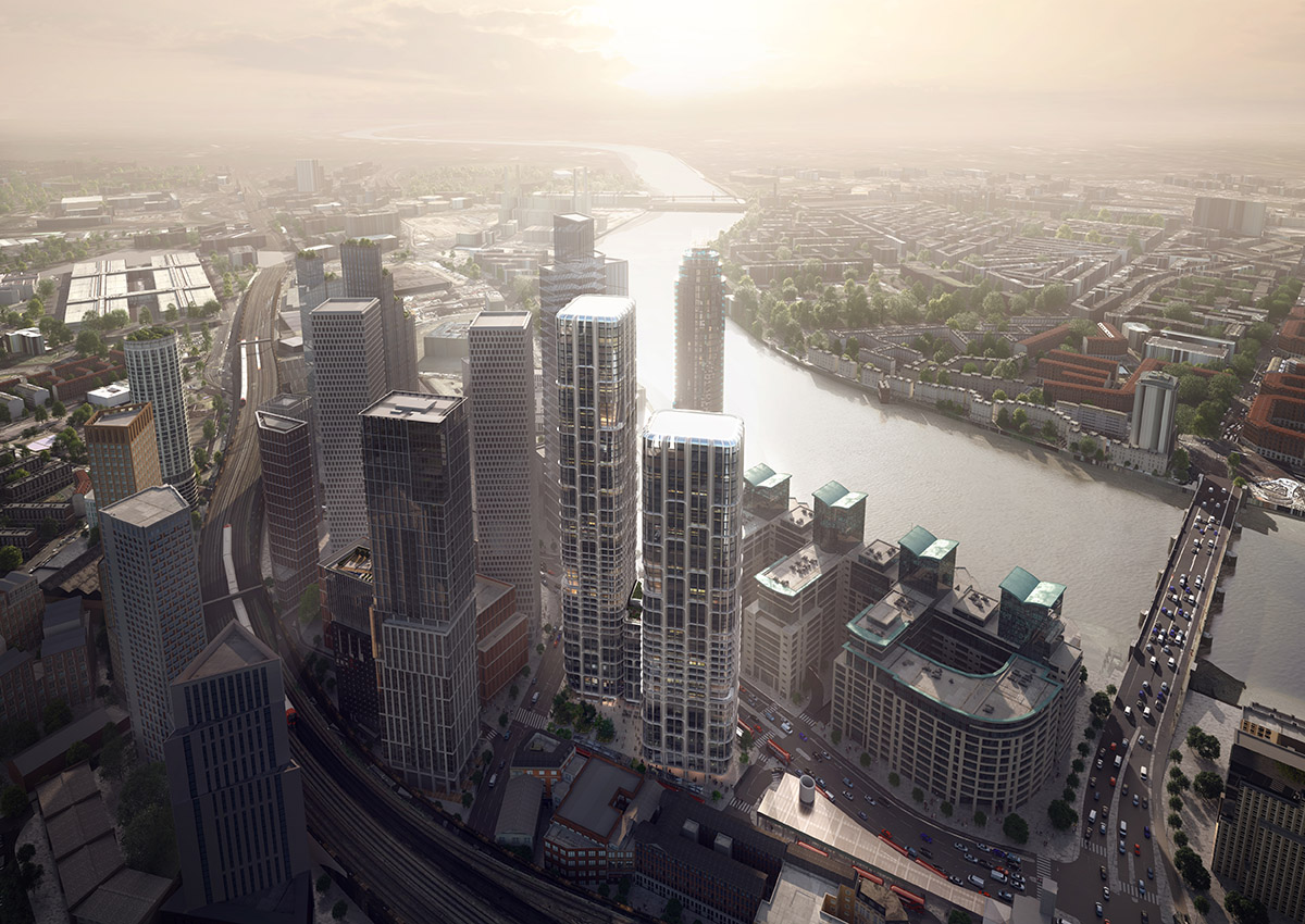 Zaha Hadid Architects releases plans for its first major mixed-use project for Vauxhall Cross Island