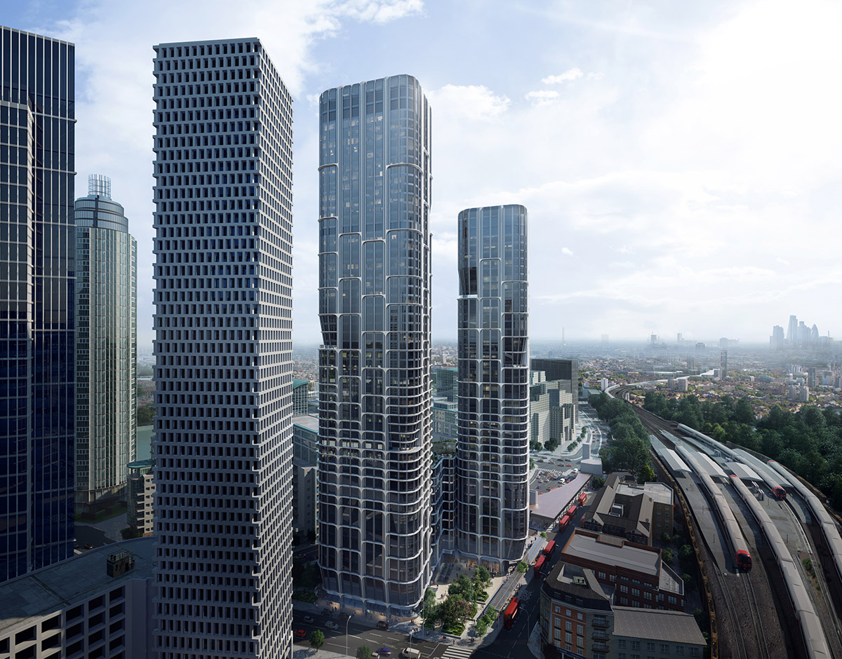 Zaha Hadid Architects gets planning approval for Vauxhall Cross Island Towers