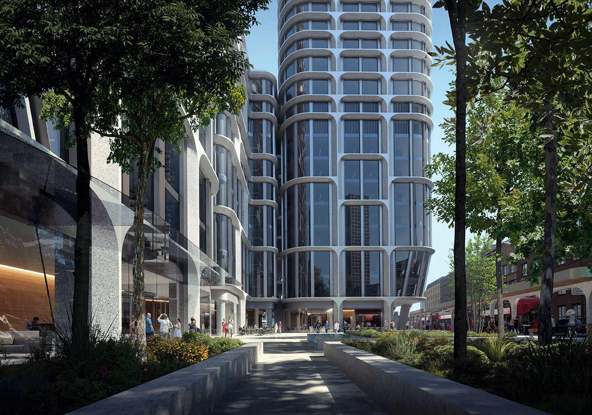 Zaha Hadid Architects releases plans for its first major mixed-use project for Vauxhall Cross Island