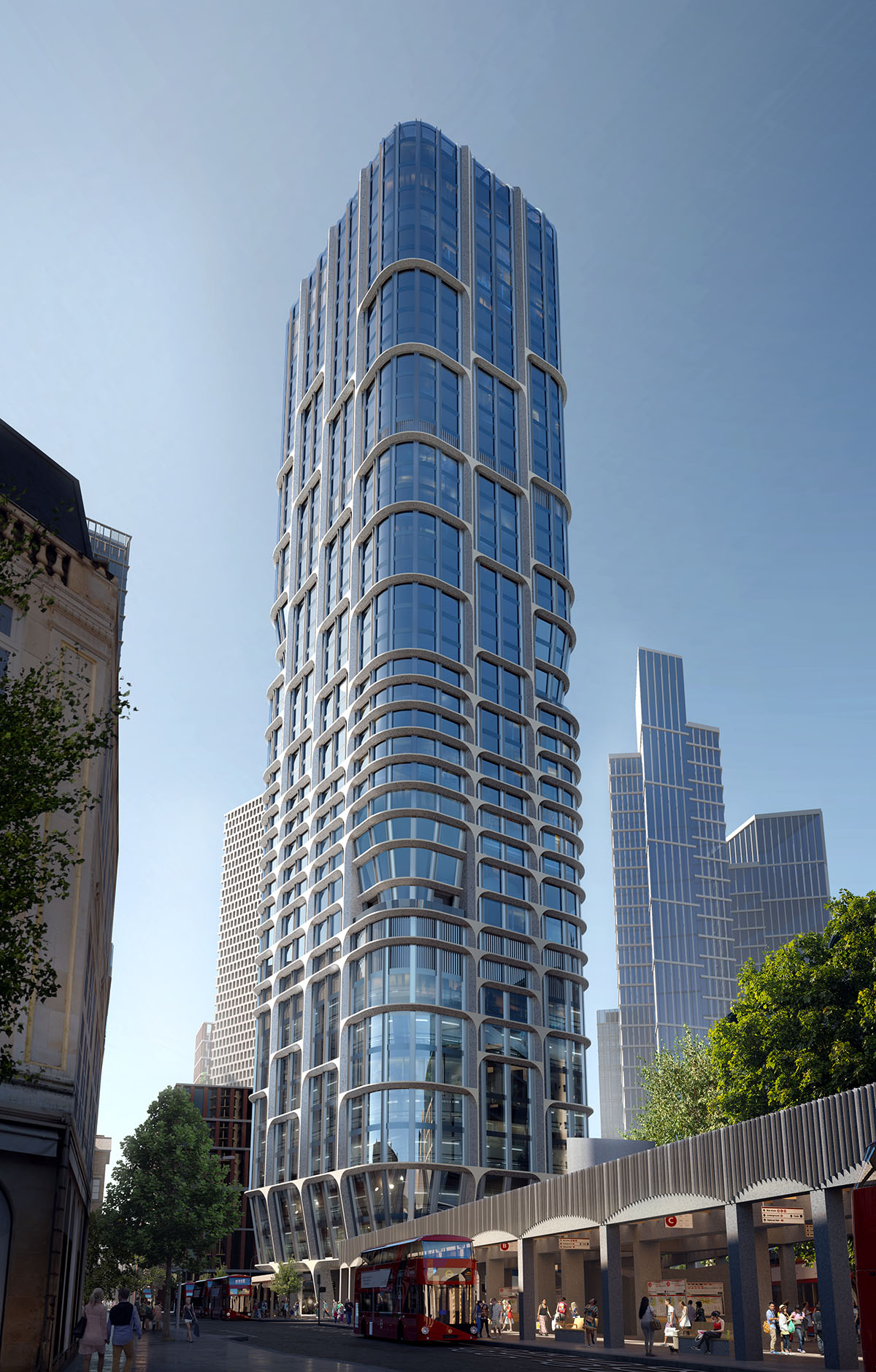 Zaha Hadid Architects releases plans for its first major mixed-use project for Vauxhall Cross Island