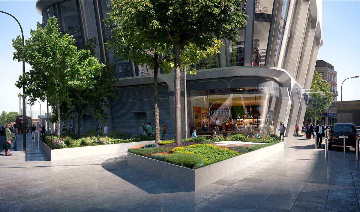 Zaha Hadid Architects releases plans for its first major mixed-use project for Vauxhall Cross Island